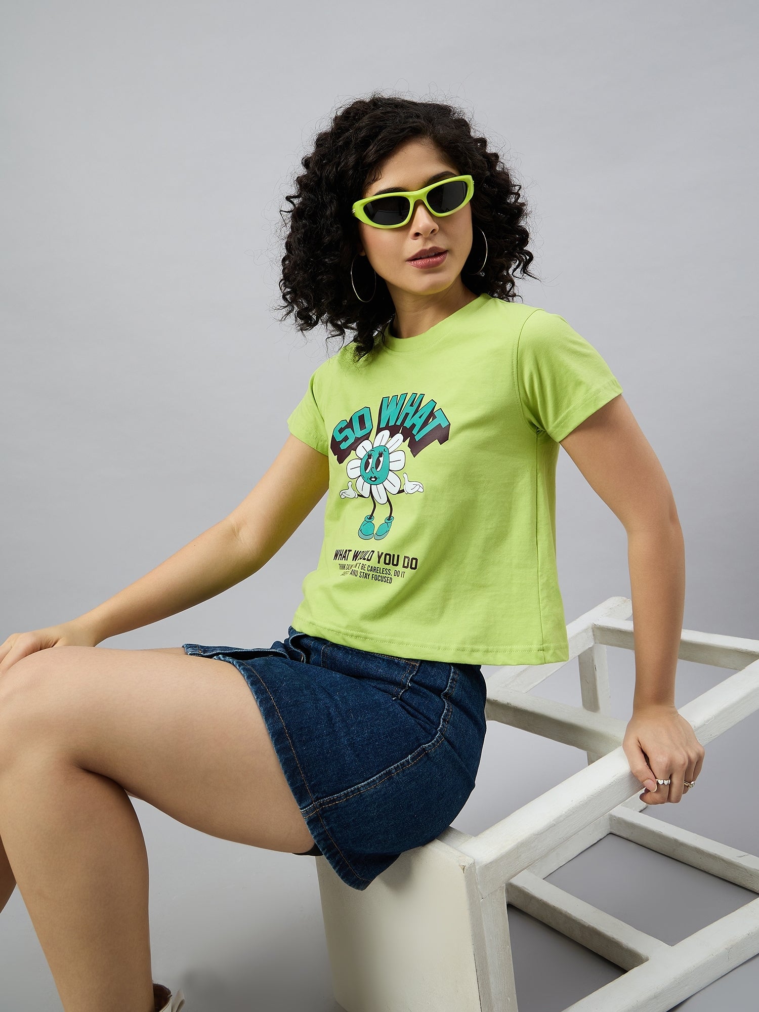 WOMEN PRINTED REGULAR FIT TSHIRT - Reprise