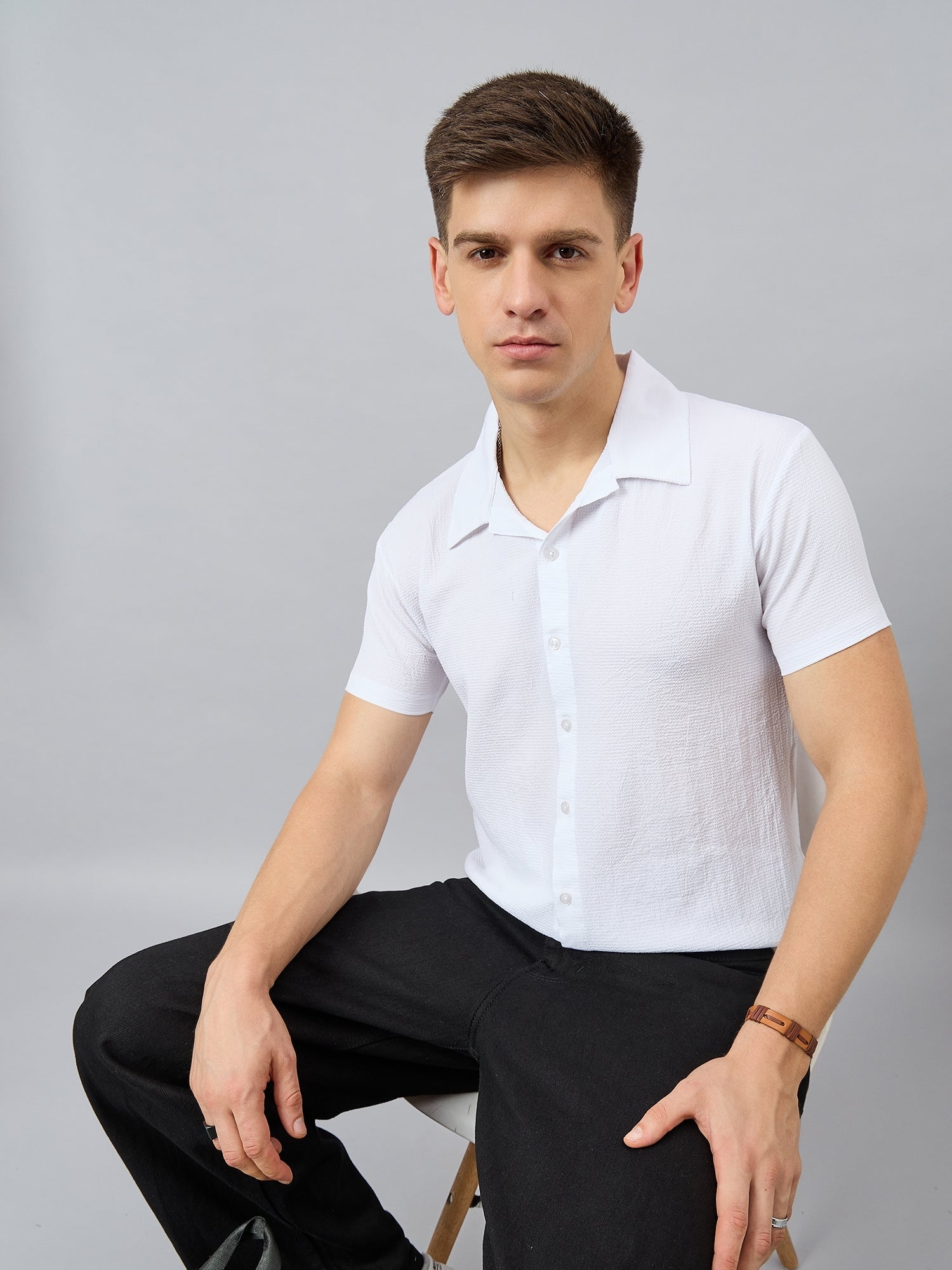 Regular Fit Spread Collar Shirt - Reprise