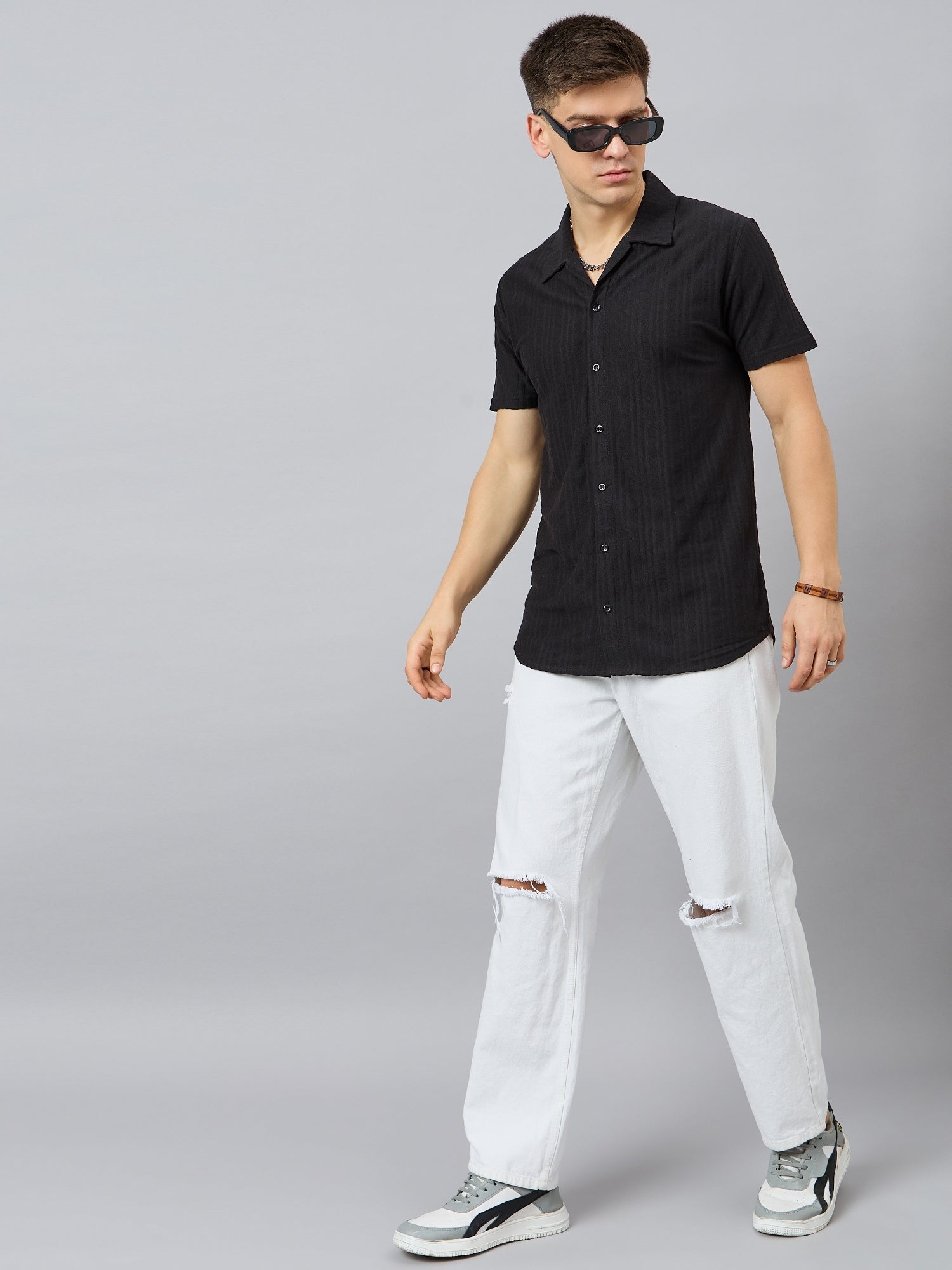 Regular Fit Spread Collar Shirt - Reprise