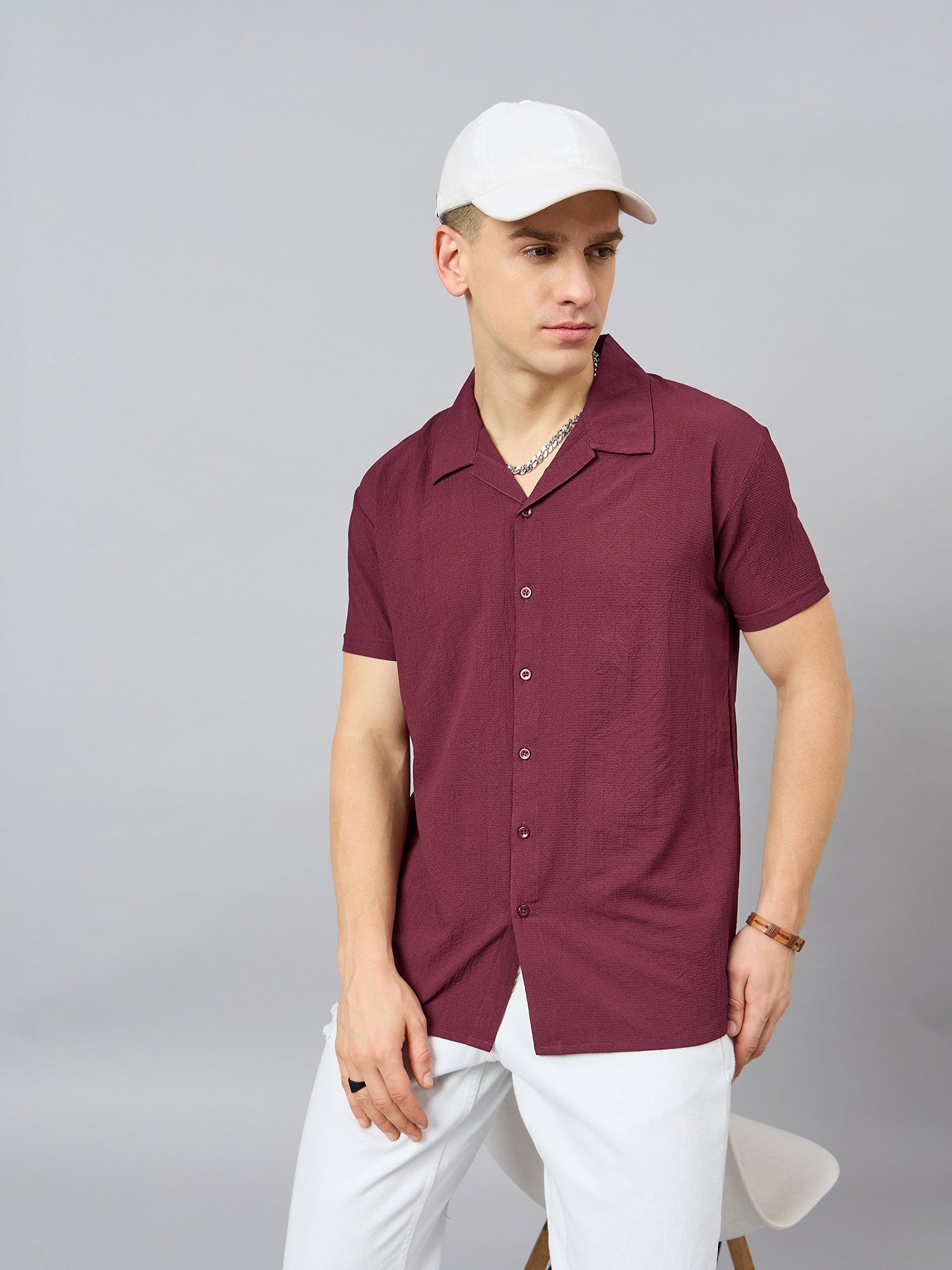 Regular Fit Spread Collar Shirt - Reprise