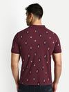 Men's Cotton Maroon Polo T-Shirts - Reprise