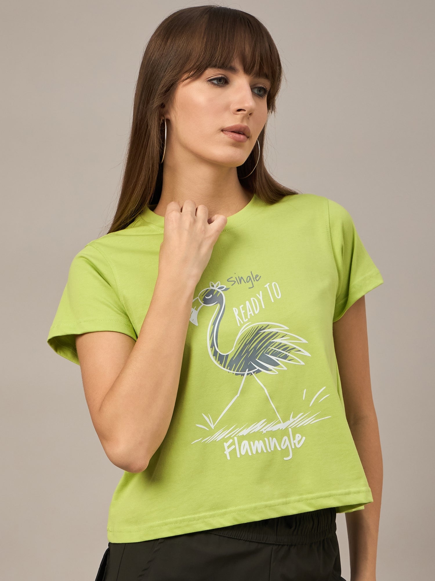 WOMEN PRINTED REGULAR FIT TSHIRT - Reprise