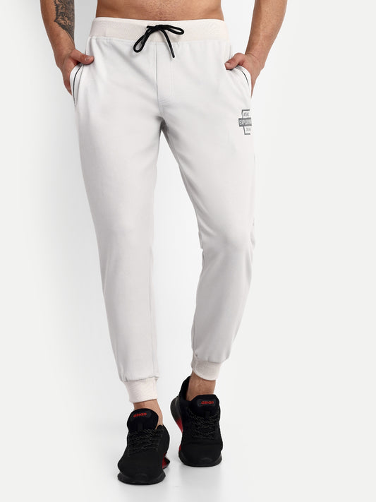 Men's Grey Cotton Casual Joggers - Reprise