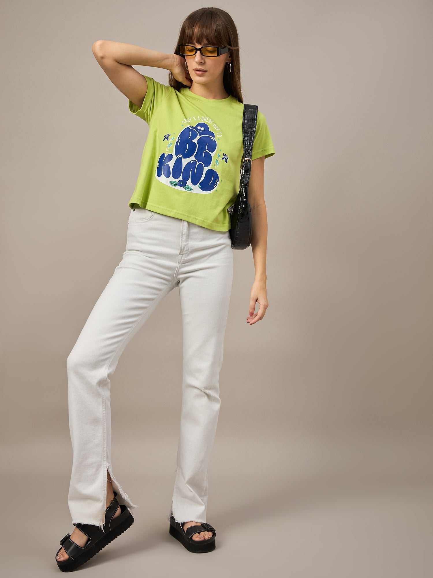 WOMEN PRINTED REGULAR FIT TSHIRT - Reprise
