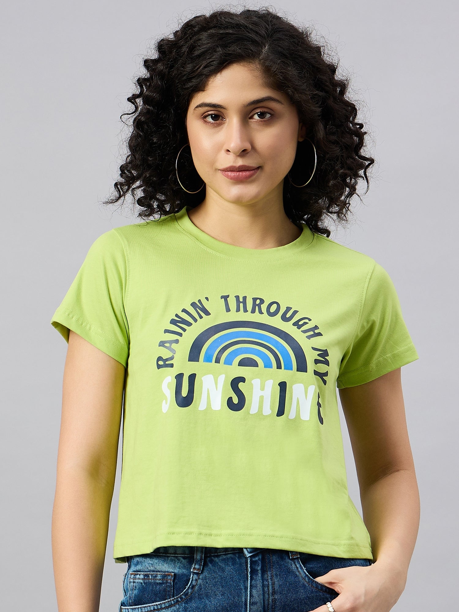 WOMEN PRINTED REGULAR FIT TSHIRT - Reprise