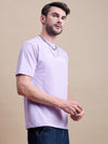 Men's Purple Cotton Oversized T-Shirt - Reprise