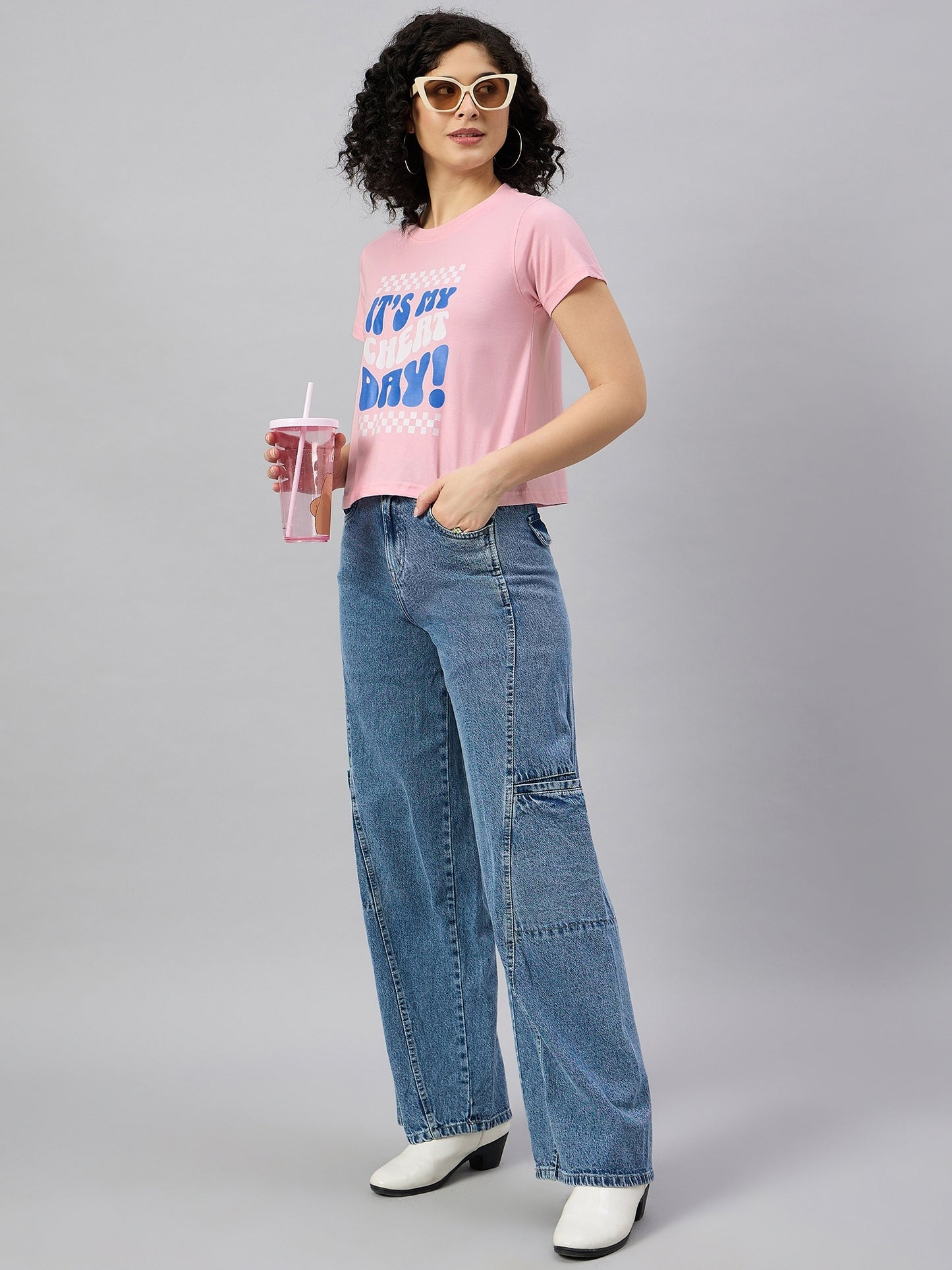 WOMEN PRINTED REGULAR FIT TSHIRT - Reprise