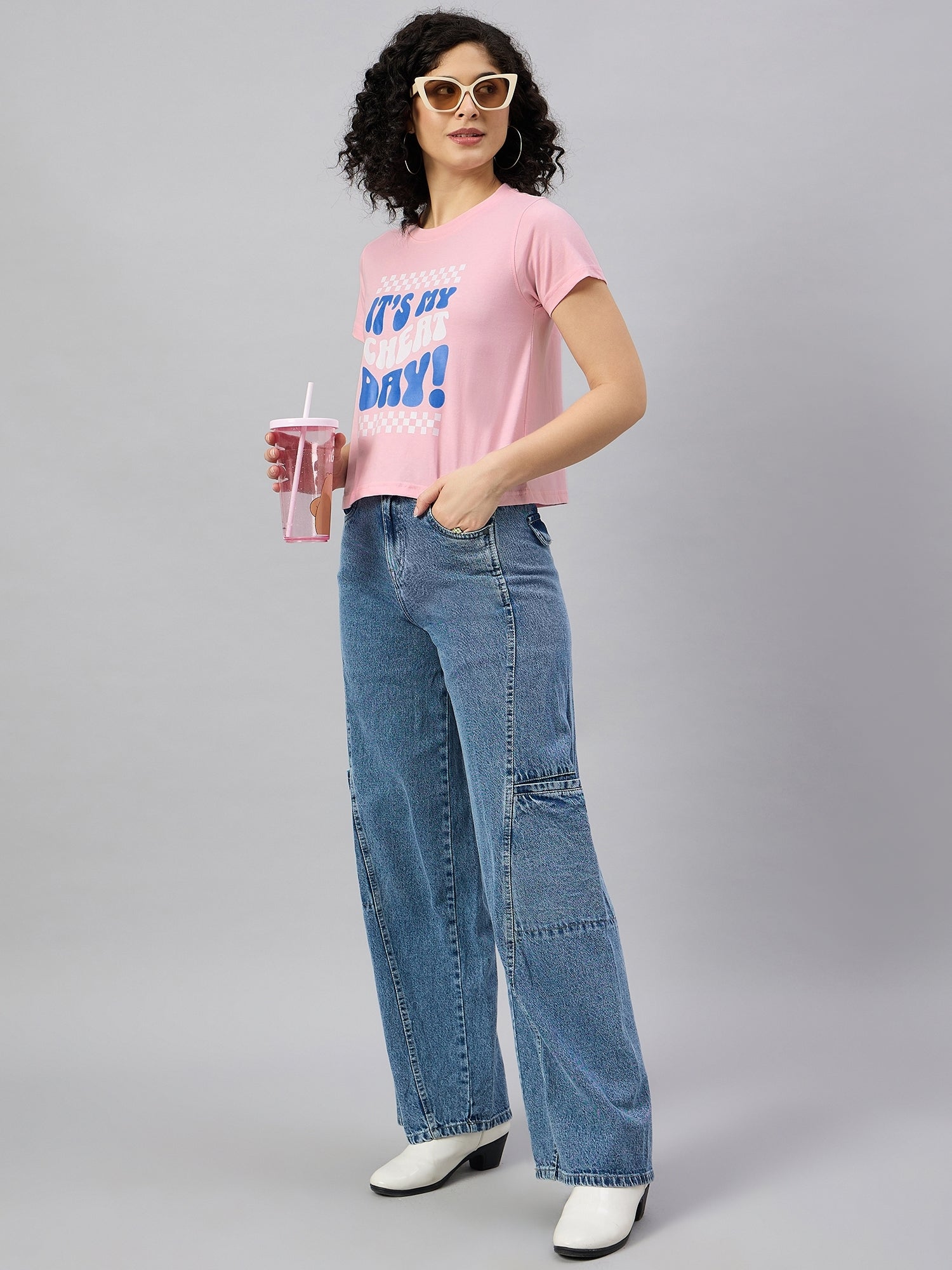 WOMEN PRINTED REGULAR FIT TSHIRT - Reprise