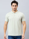 Men's Grey Cotton Polos - Reprise