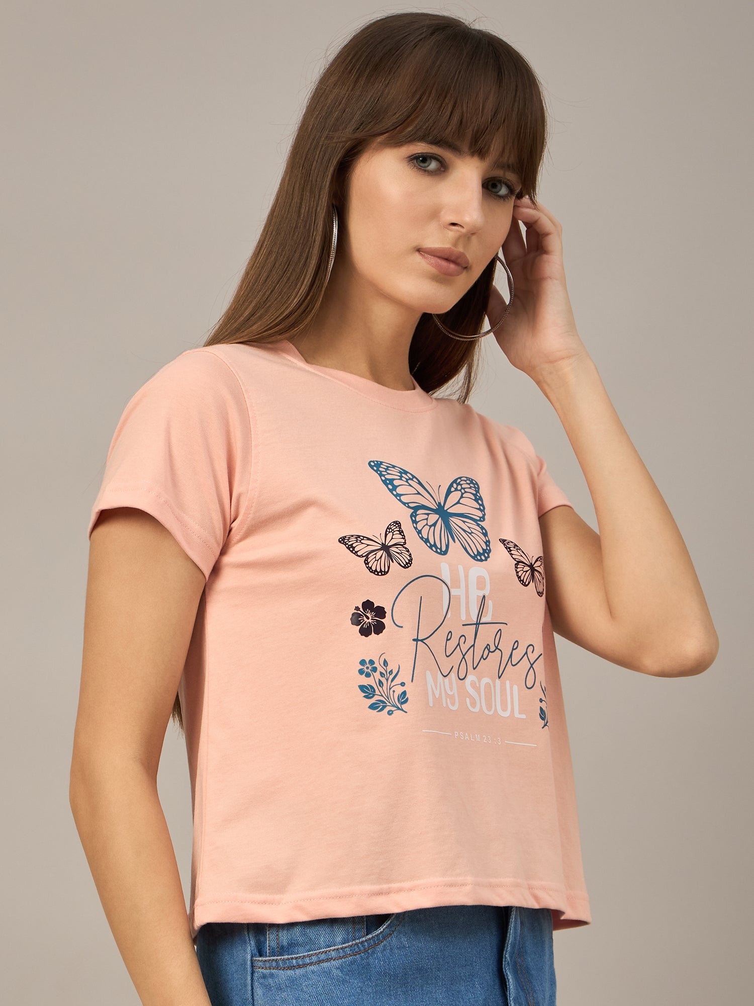 WOMEN PRINTED REGULAR FIT TSHIRT - Reprise