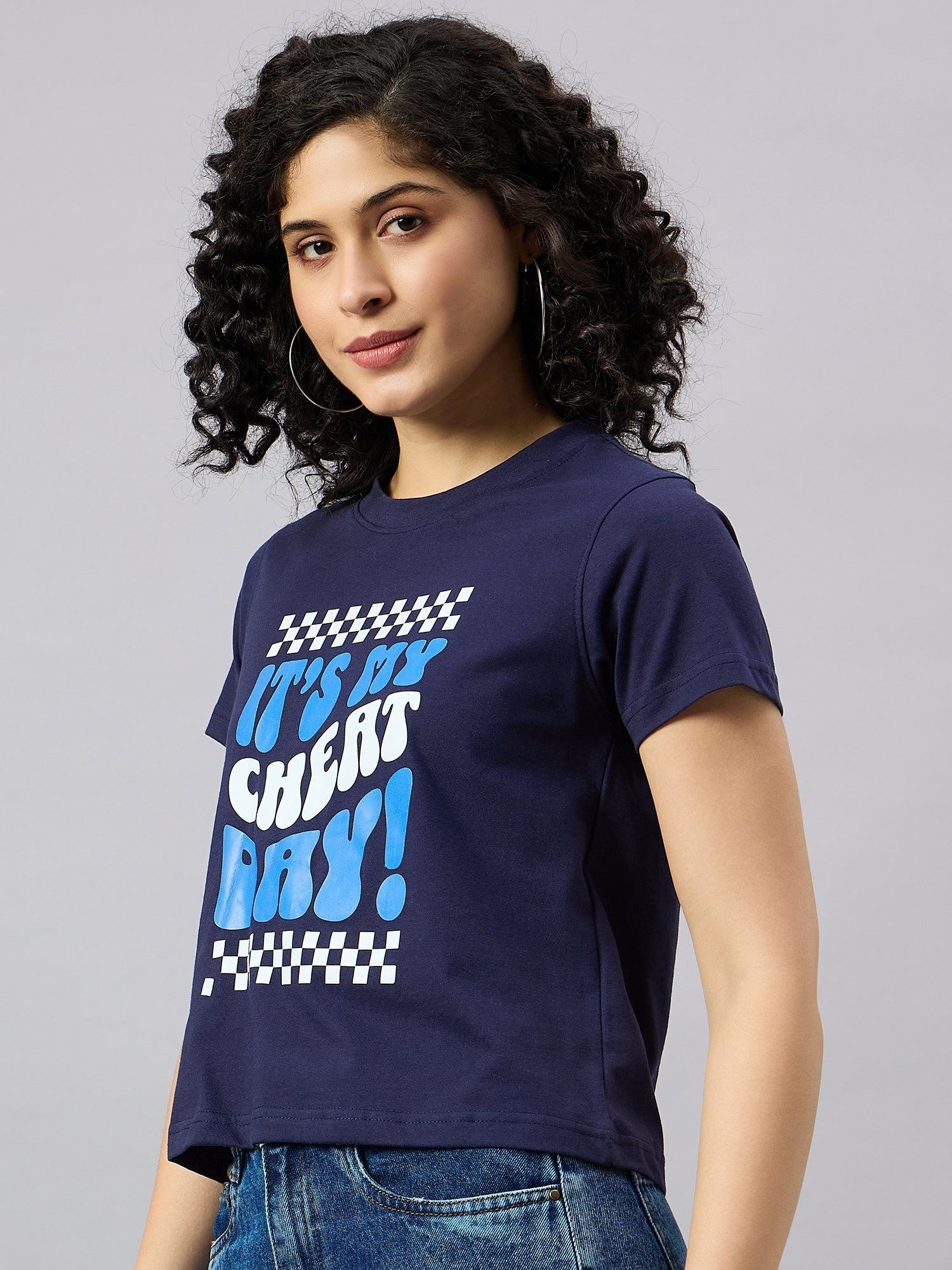 WOMEN PRINTED REGULAR FIT TSHIRT - Reprise