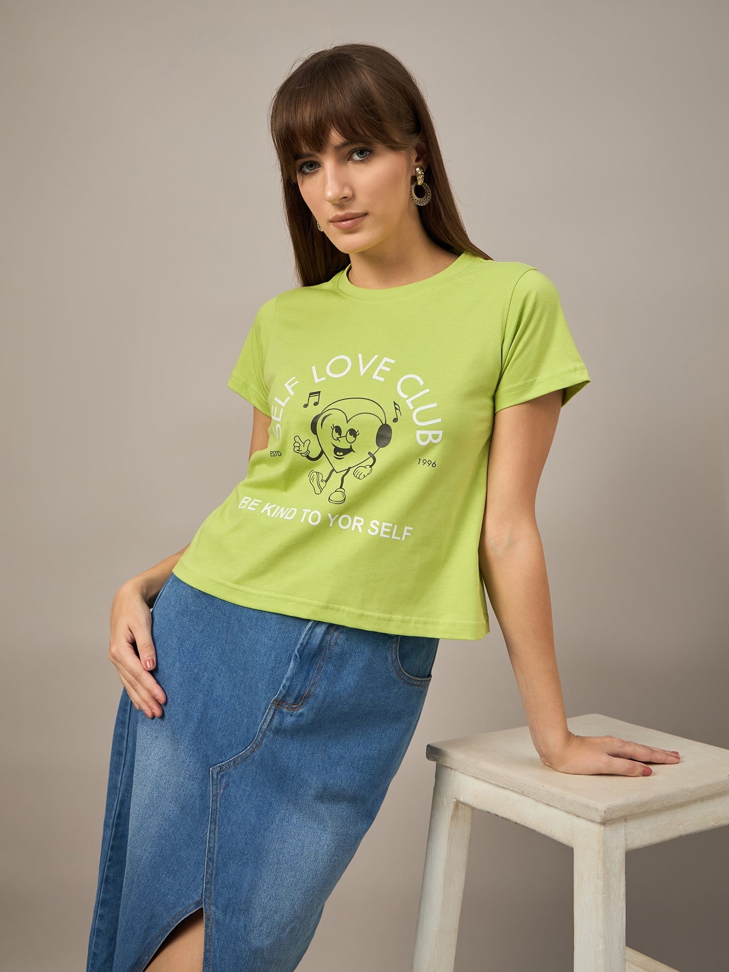 WOMEN PRINTED REGULAR FIT TSHIRT - Reprise