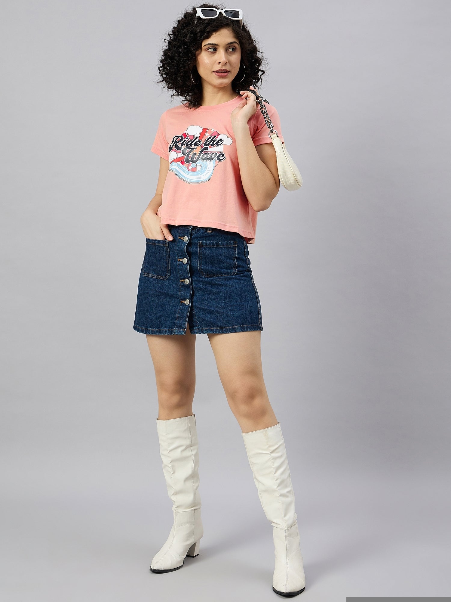 WOMEN PRINTED REGULAR FIT TSHIRT - Reprise