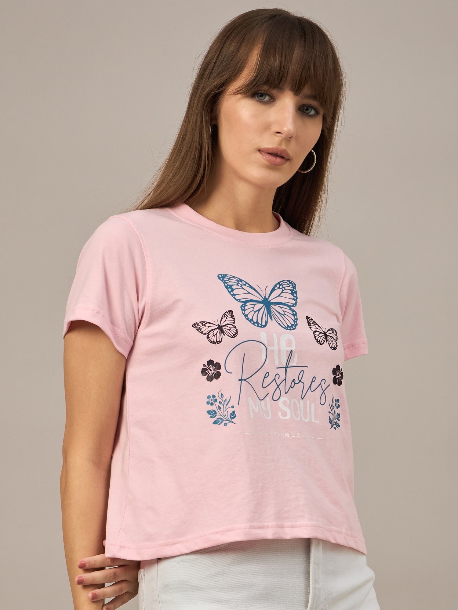 WOMEN PRINTED REGULAR FIT TSHIRT - Reprise