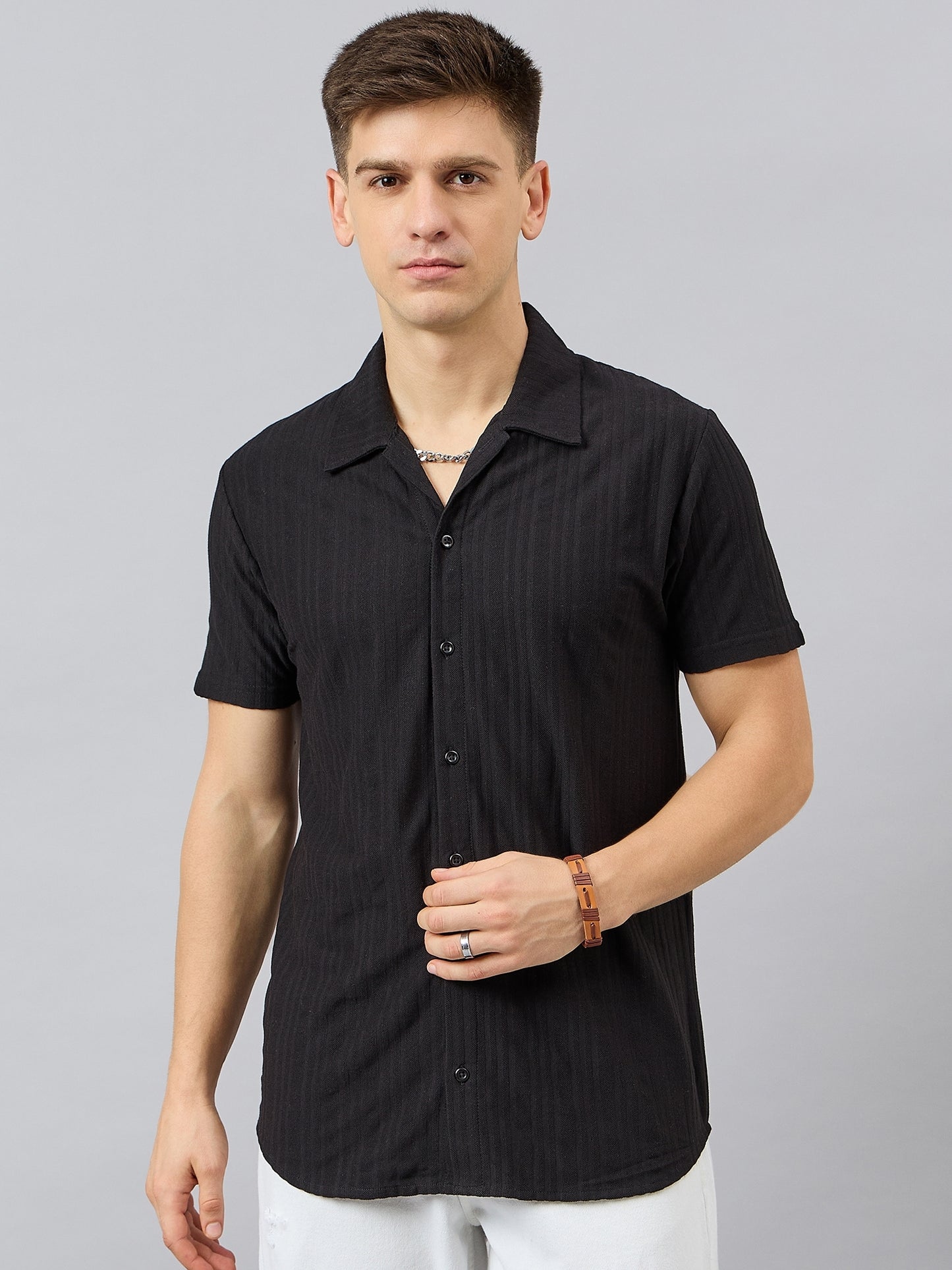 Regular Fit Spread Collar Shirt - Reprise