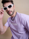 Men's Purple Cotton Oversized T-Shirt - Reprise
