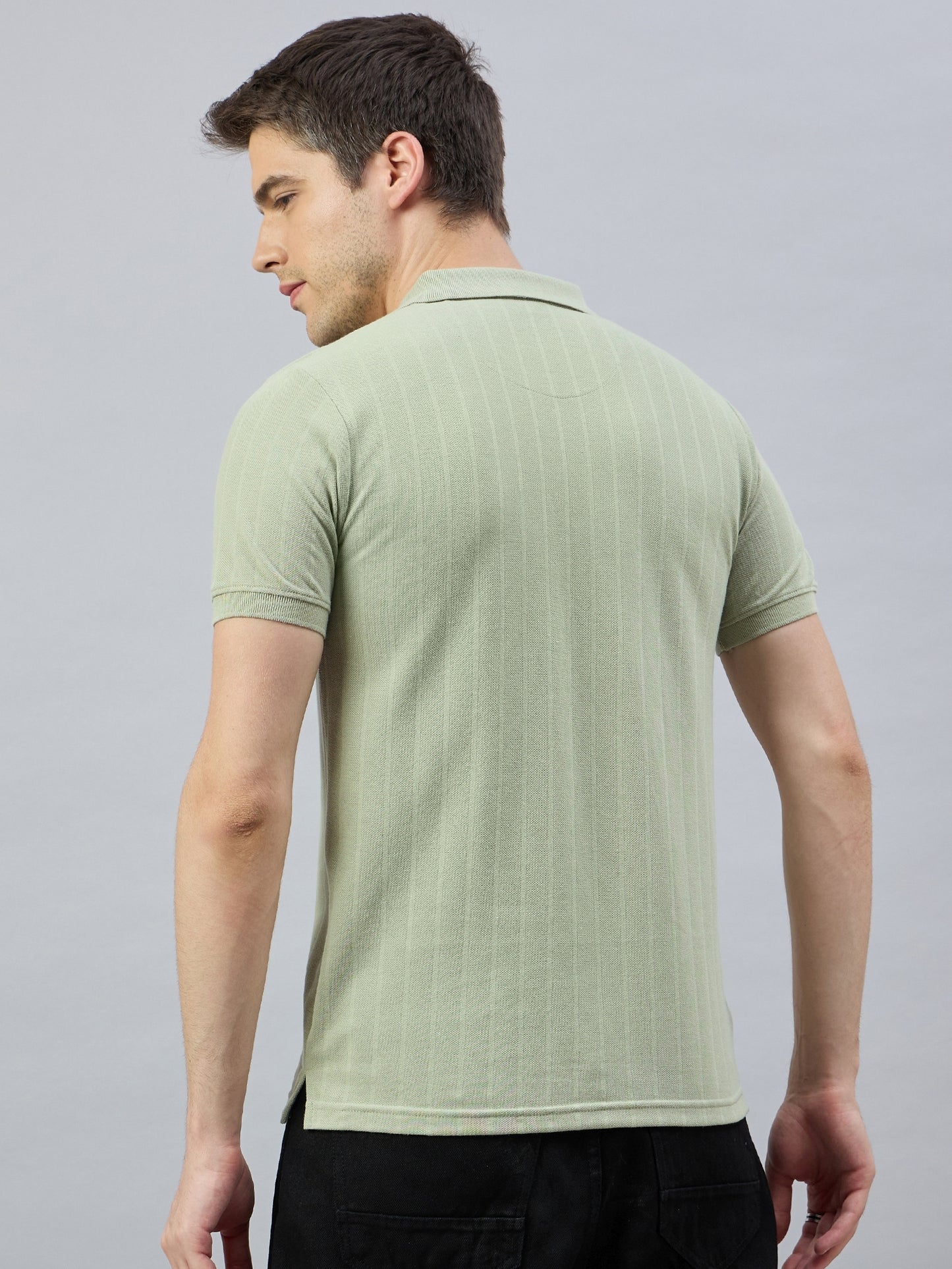 Men's Green Cotton Polo T-Shirts - Reprise