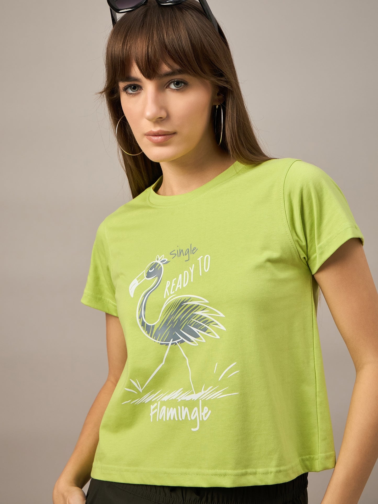 WOMEN PRINTED REGULAR FIT TSHIRT - Reprise