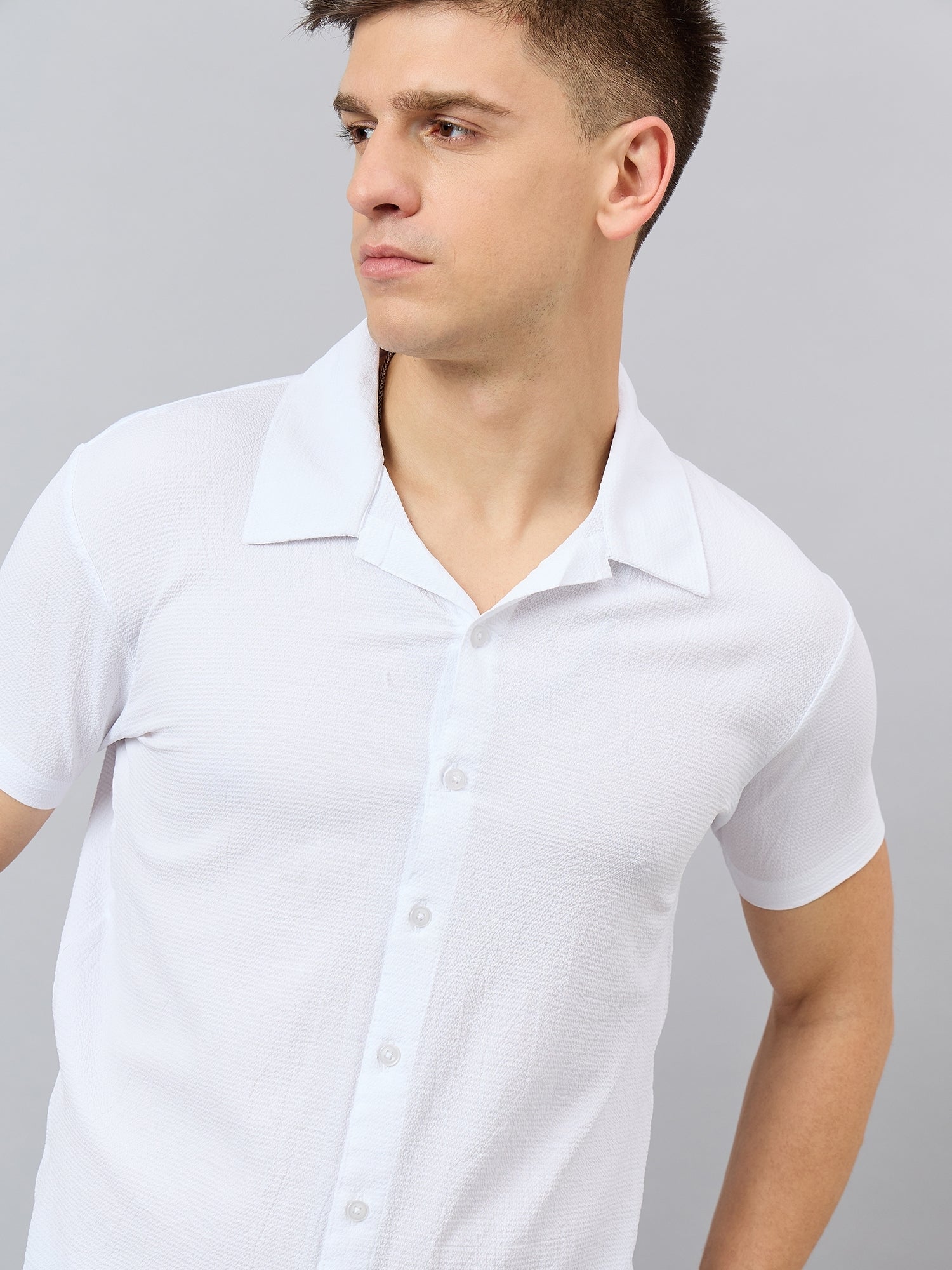 Regular Fit Spread Collar Shirt - Reprise
