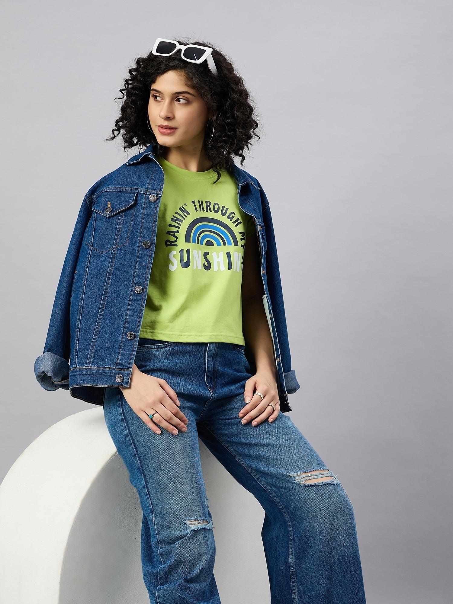 WOMEN PRINTED REGULAR FIT TSHIRT - Reprise