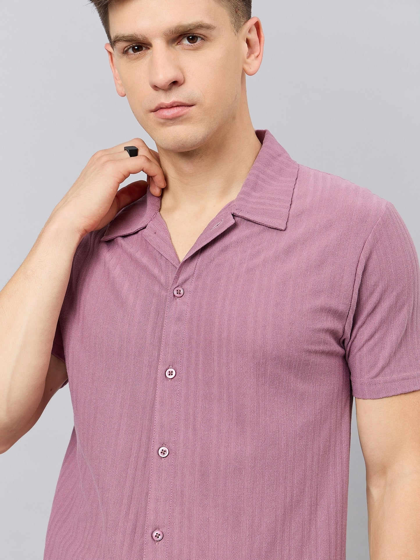 Regular Fit Spread Collar Shirt - Reprise