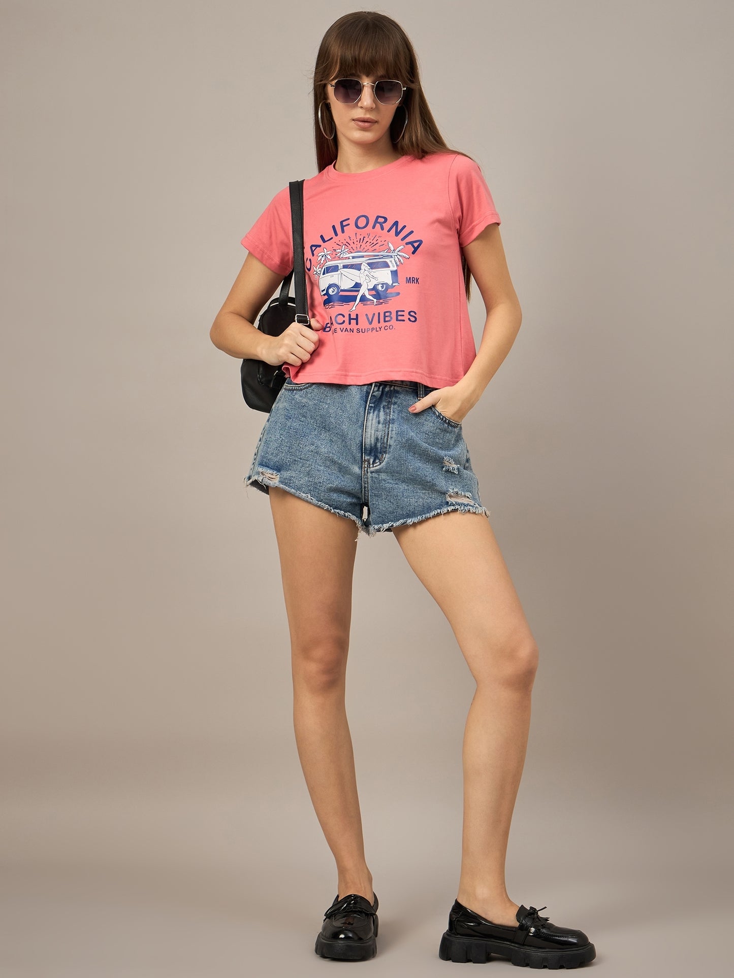 WOMEN PRINTED REGULAR FIT TSHIRT - Reprise
