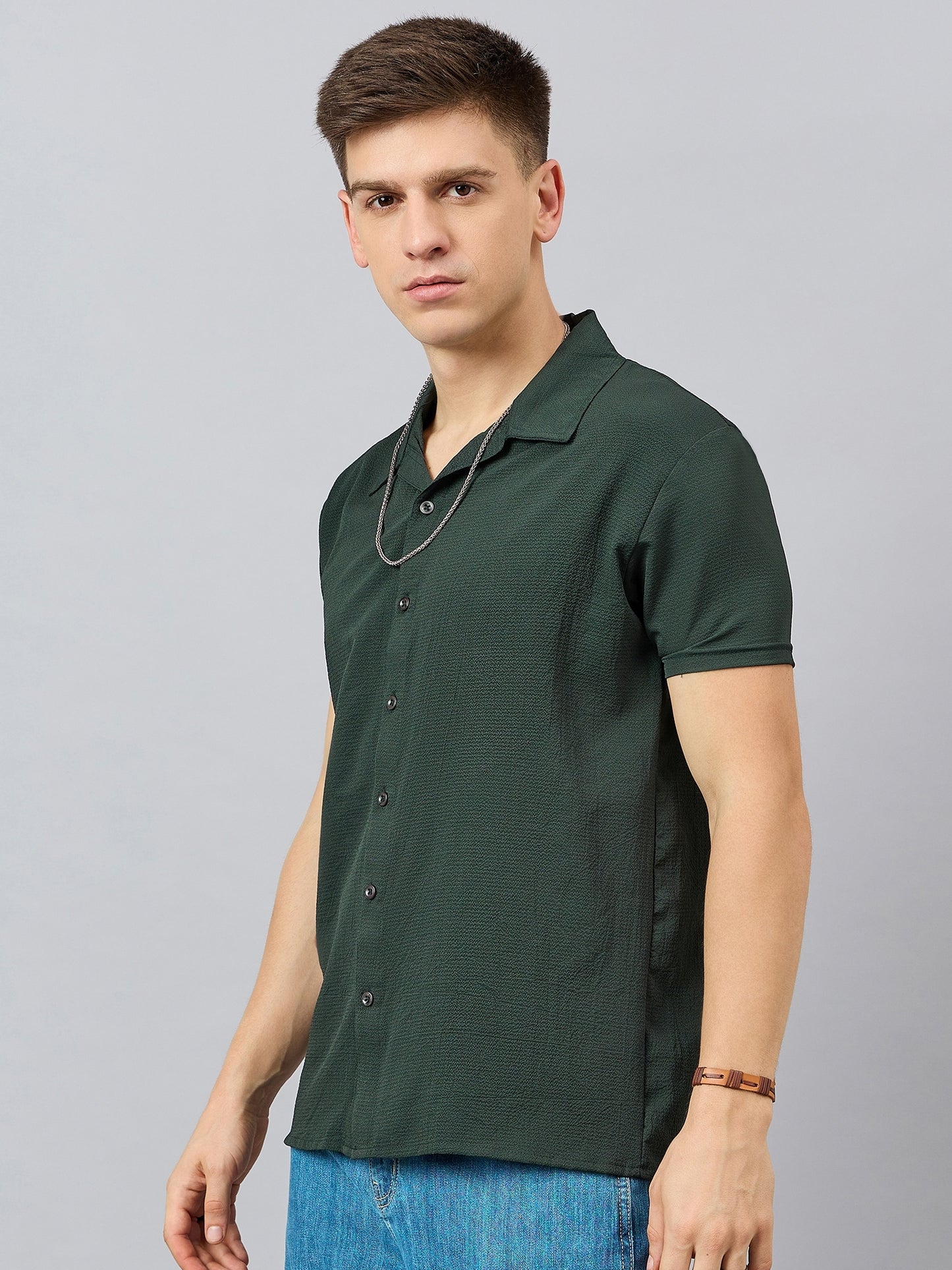 Regular Fit Spread Collar Shirt - Reprise