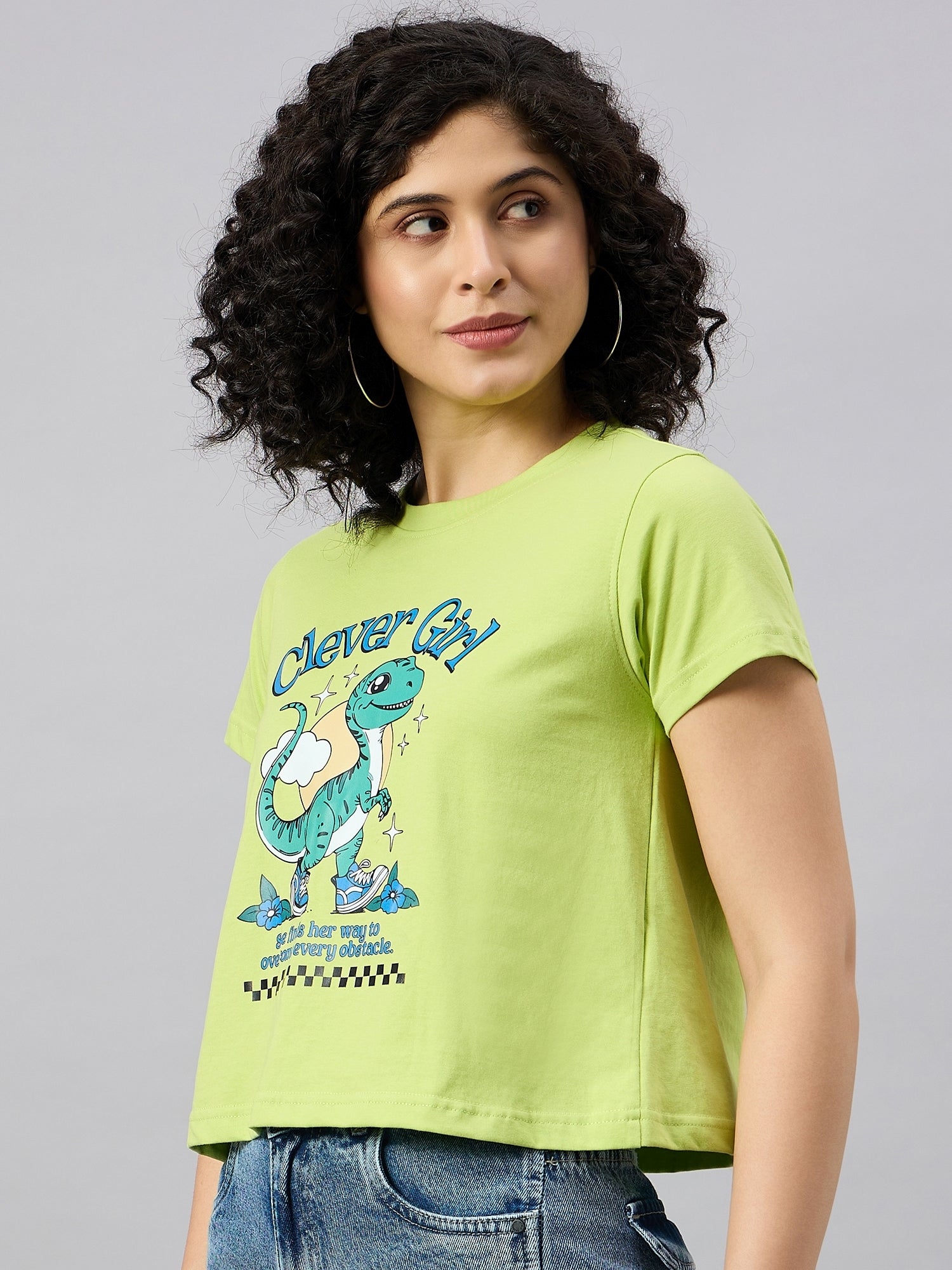 WOMEN PRINTED REGULAR FIT TSHIRT - Reprise