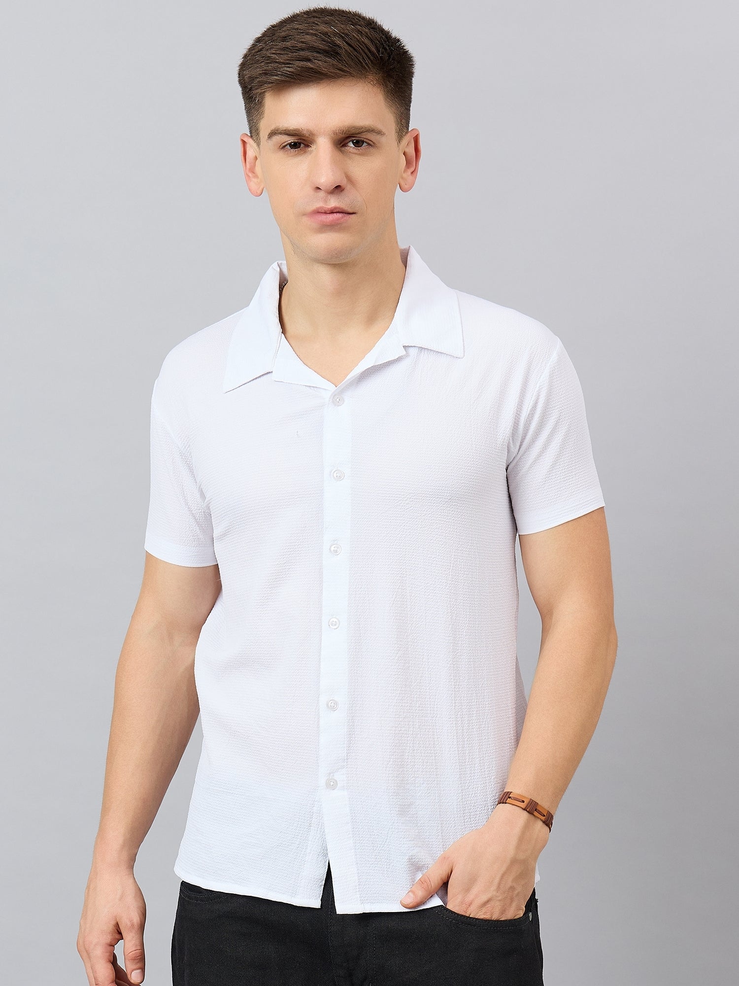 Regular Fit Spread Collar Shirt - Reprise
