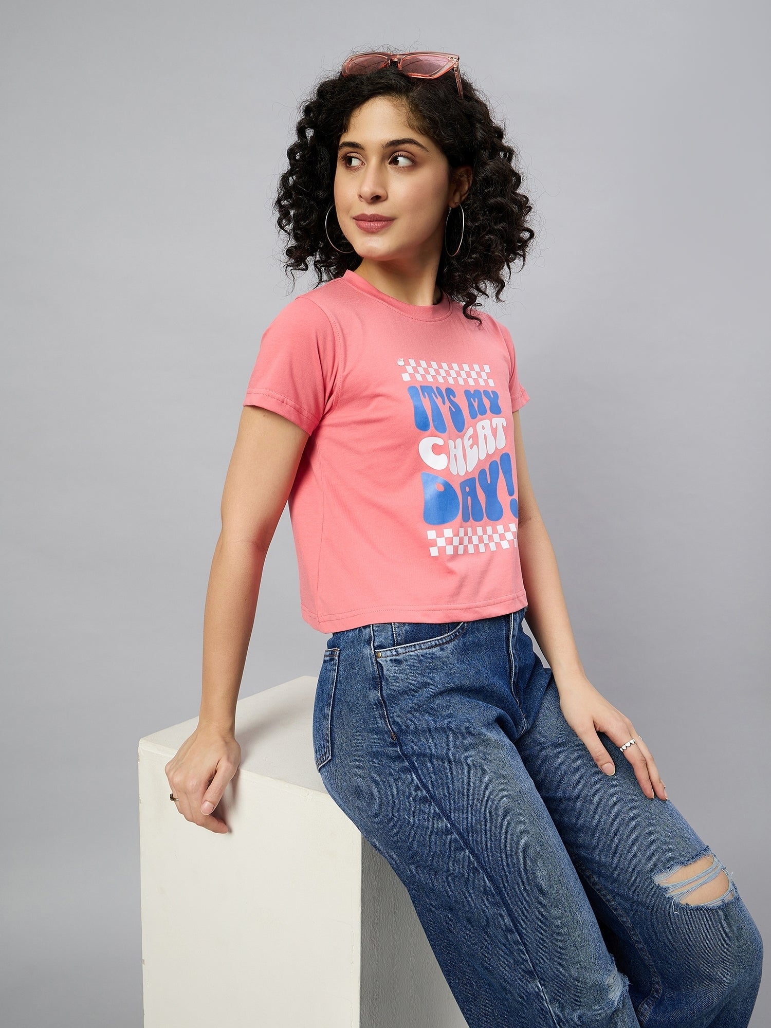 WOMEN PRINTED REGULAR FIT TSHIRT - Reprise