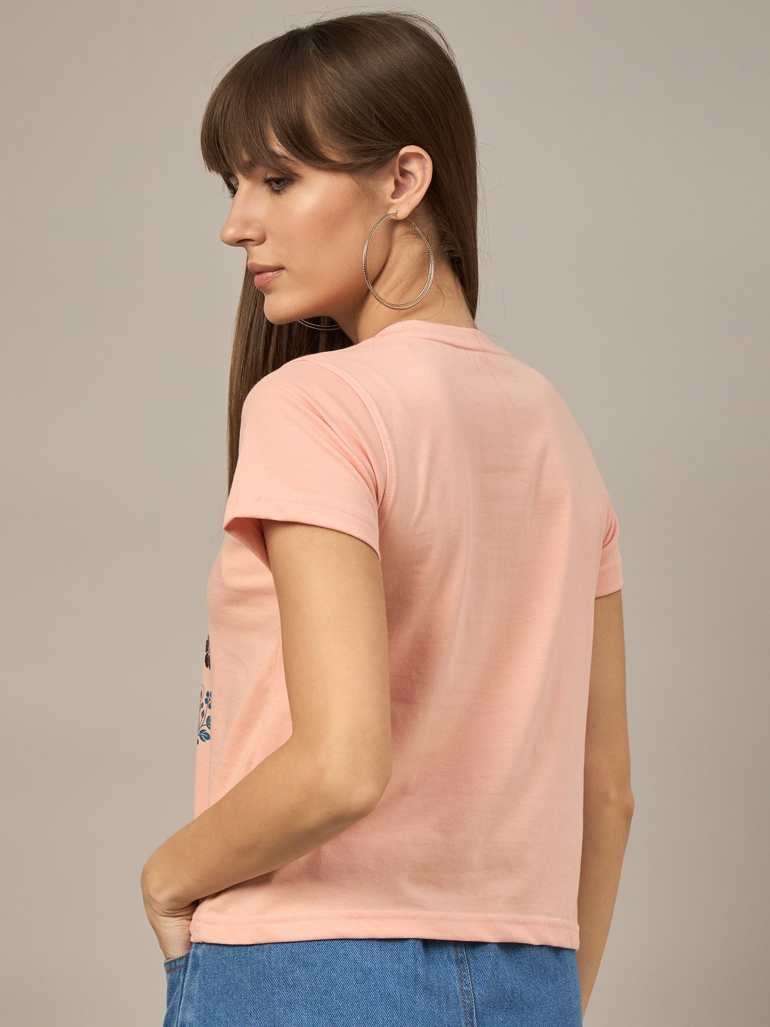 WOMEN PRINTED REGULAR FIT TSHIRT - Reprise
