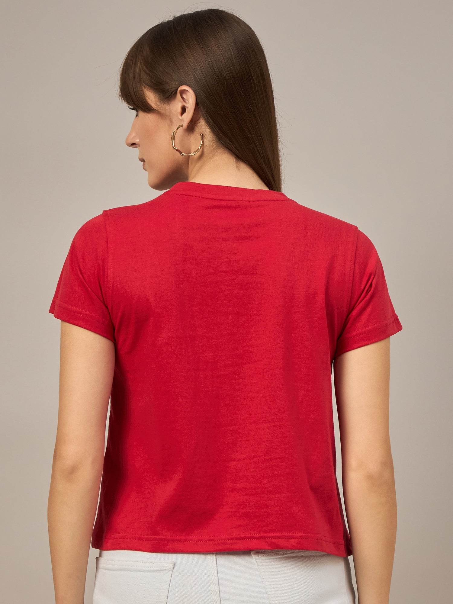 WOMEN PRINTED REGULAR FIT TSHIRT - Reprise