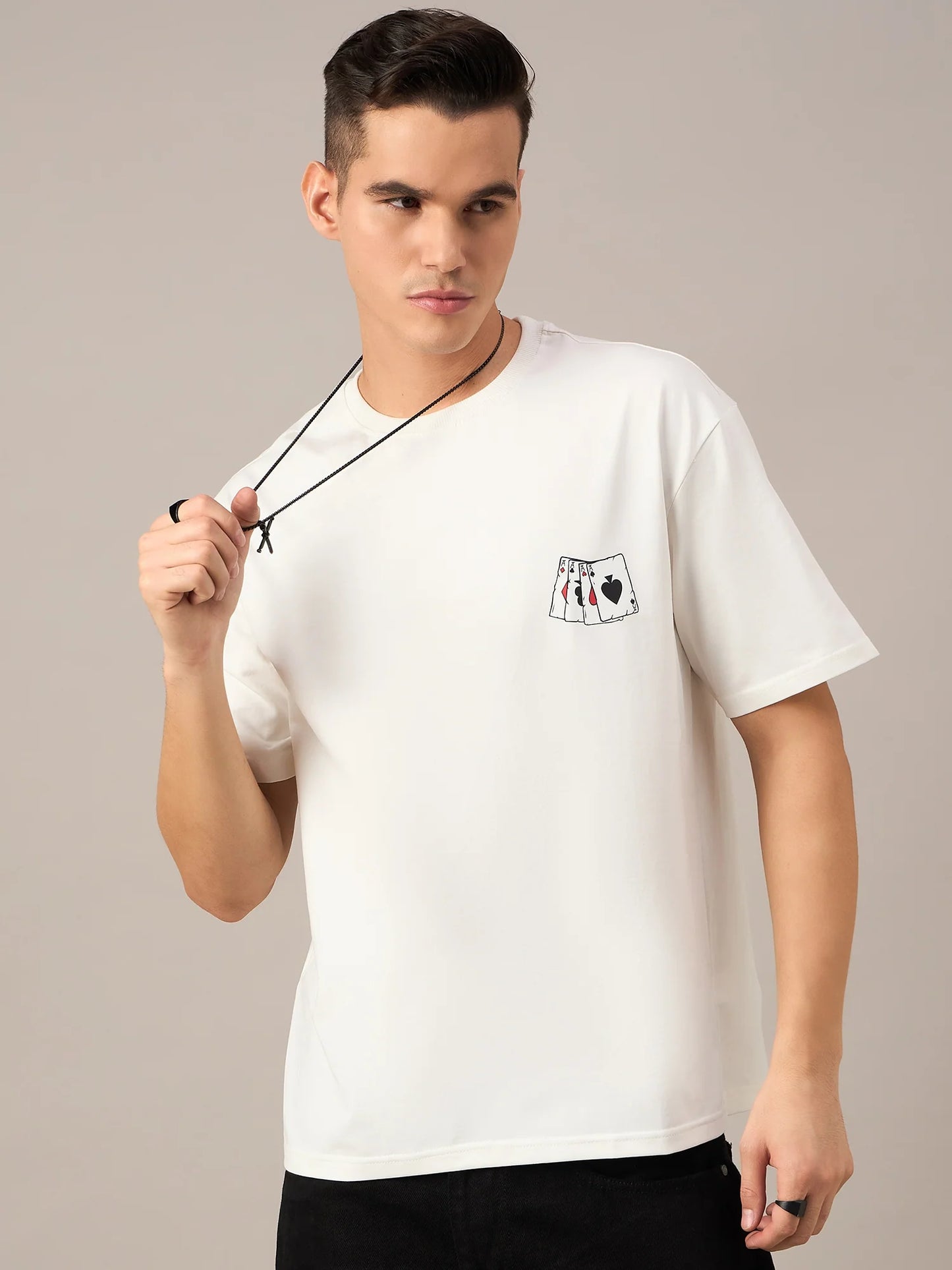Men Printed Oversized T-shirt