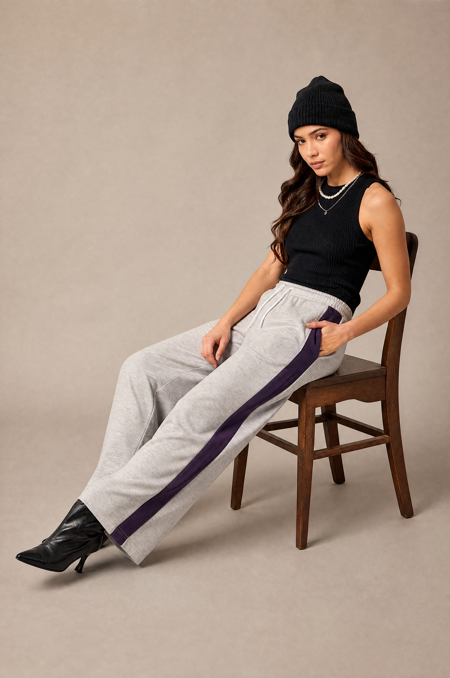 Women Trackpant Grey