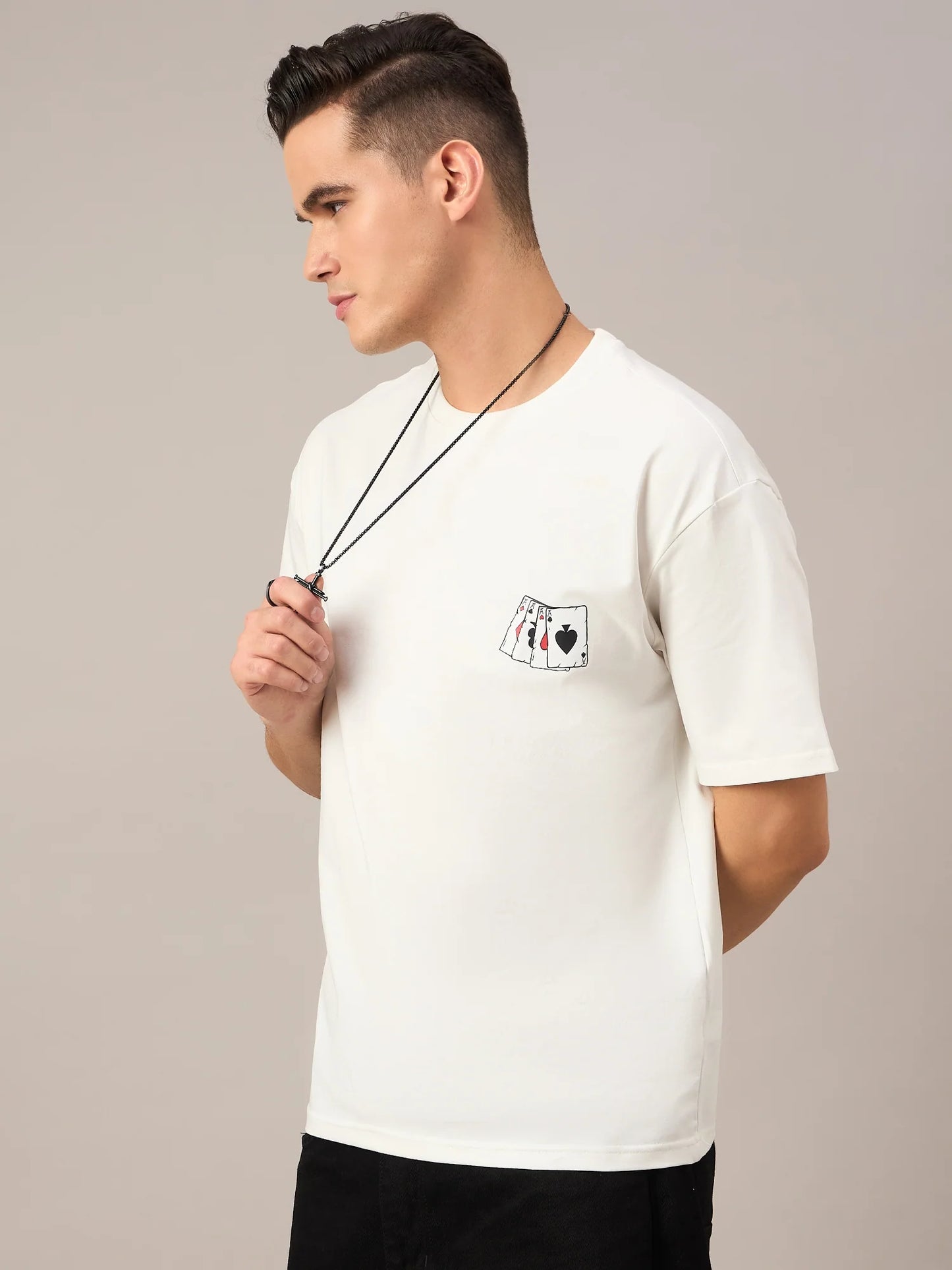 Men Printed Oversized T-shirt