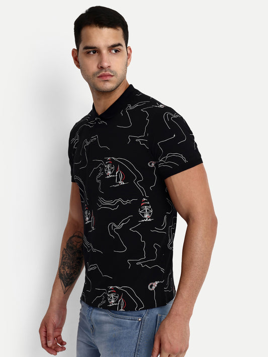 Mens Printed Polo Tshirt - Reprise
