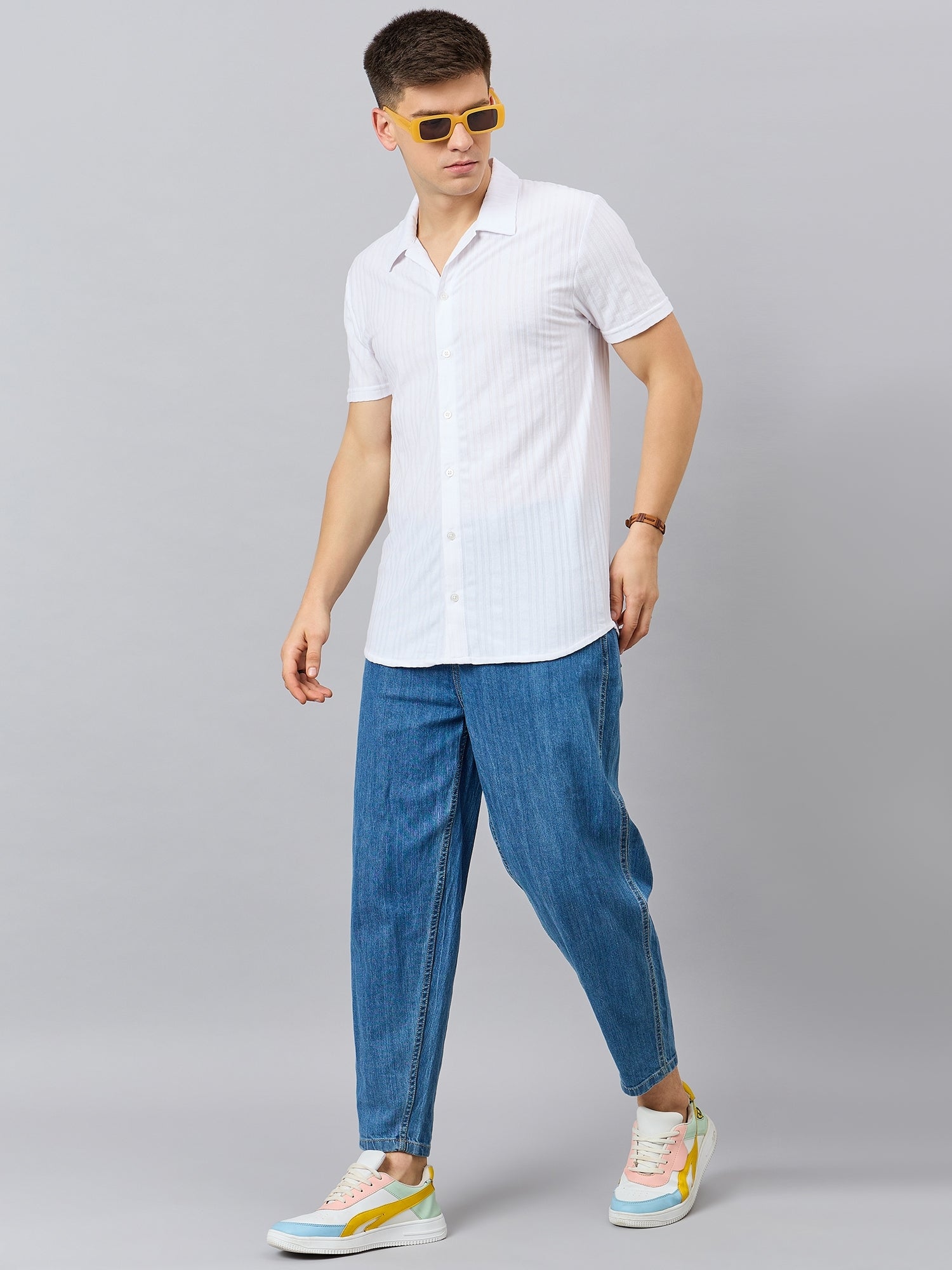 Regular Fit Spread Collar Shirt - Reprise