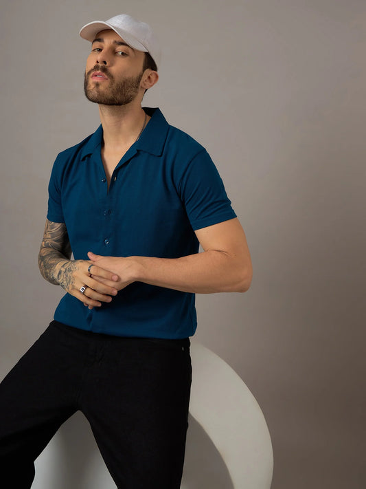 Men Casual Shirt Teal - Reprise