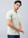 Men's Grey Cotton Polos - Reprise