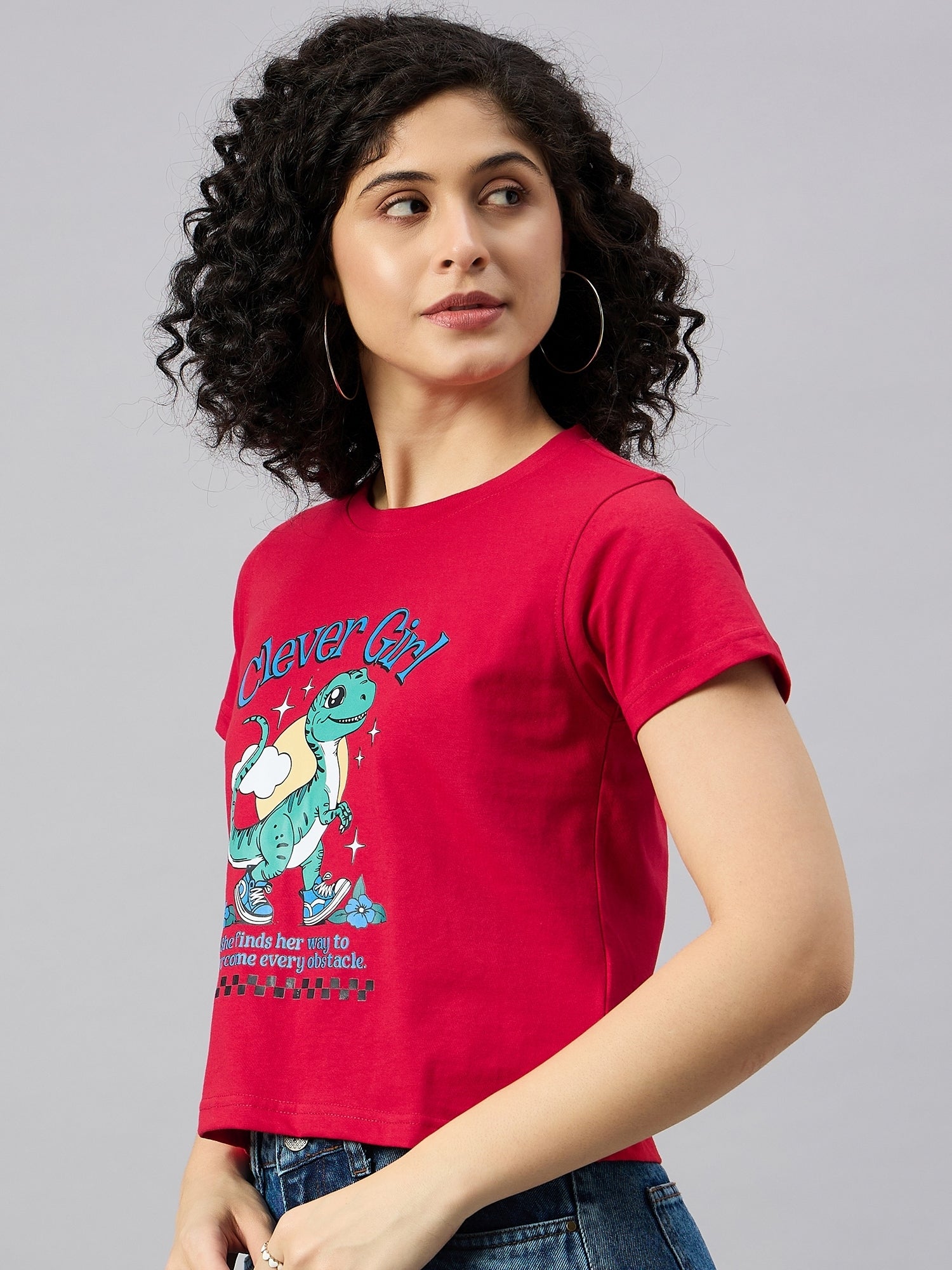 WOMEN PRINTED REGULAR FIT TSHIRT - Reprise