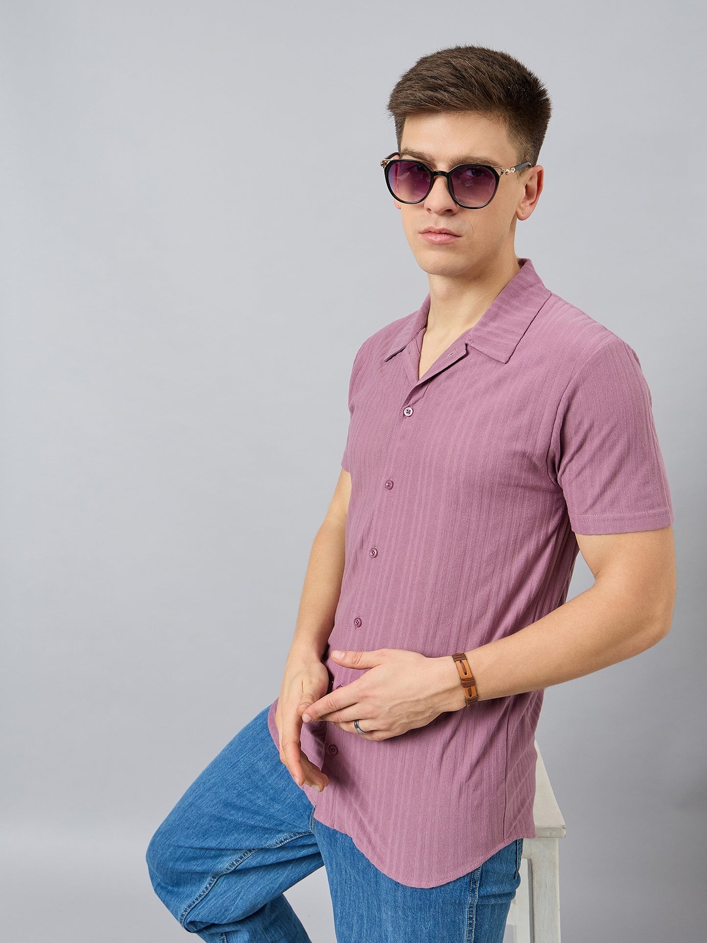 Regular Fit Spread Collar Shirt - Reprise