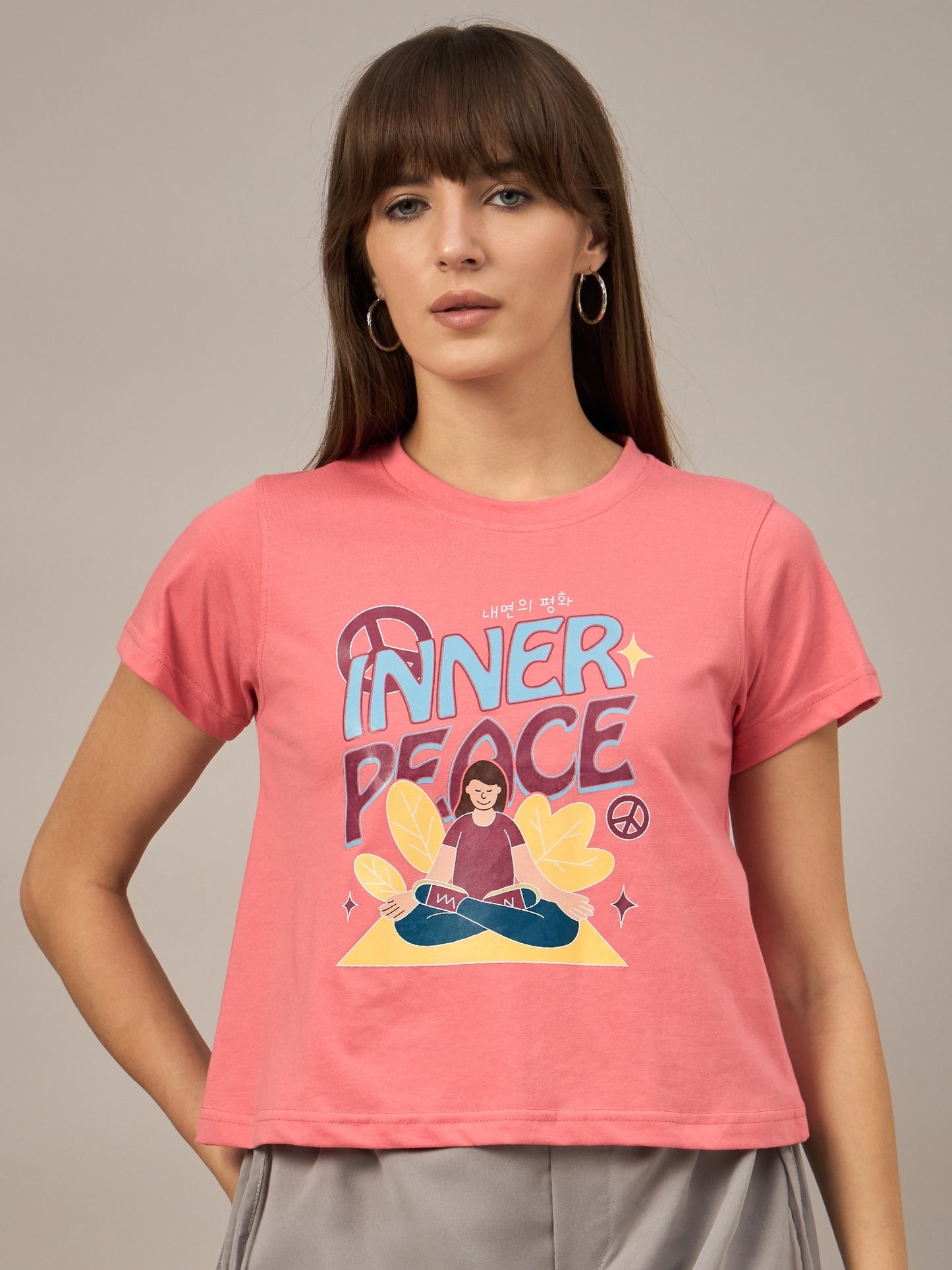 WOMEN PRINTED REGULAR FIT TSHIRT - Reprise