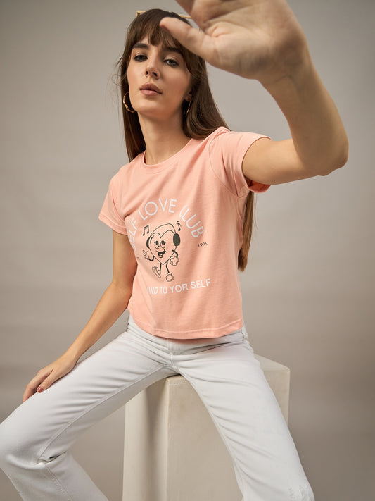 WOMEN PRINTED REGULAR FIT TSHIRT - Reprise