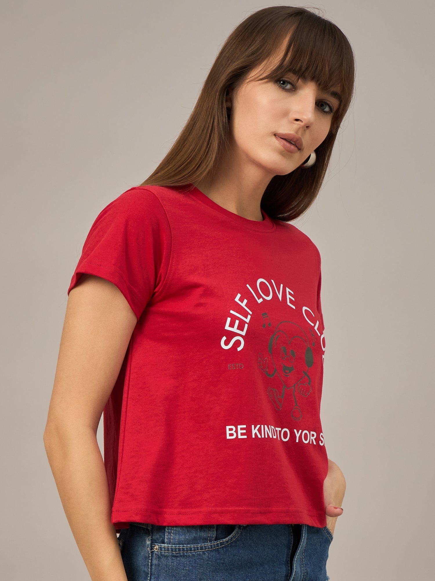 WOMEN PRINTED REGULAR FIT TSHIRT - Reprise