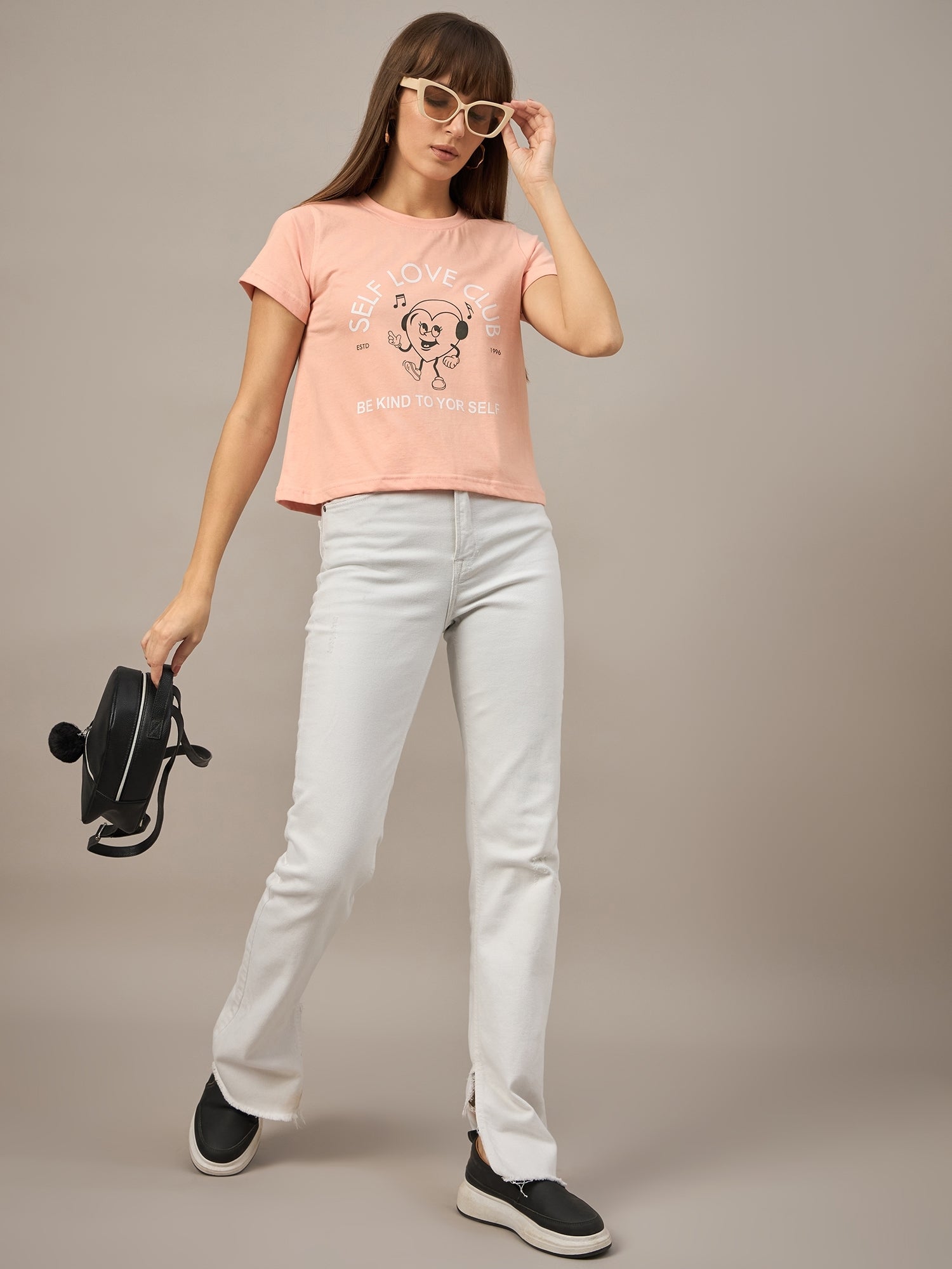 WOMEN PRINTED REGULAR FIT TSHIRT - Reprise