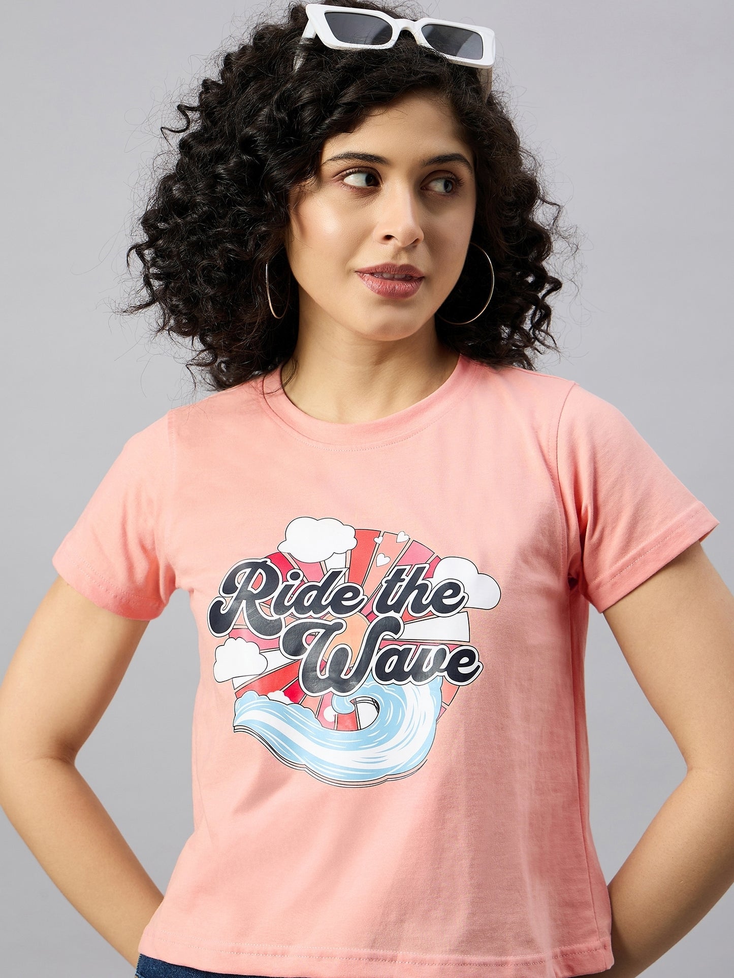 WOMEN PRINTED REGULAR FIT TSHIRT - Reprise