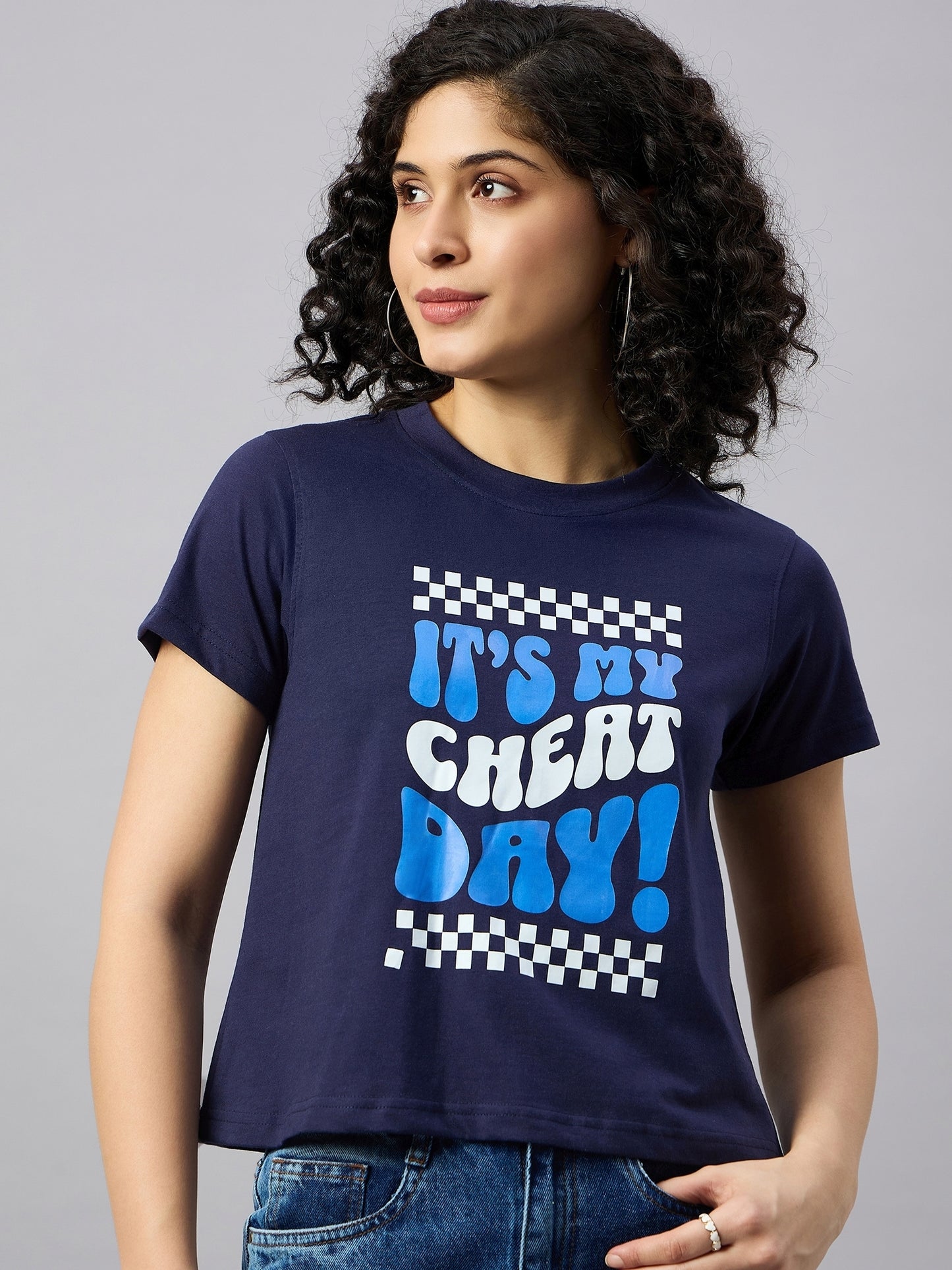 WOMEN PRINTED REGULAR FIT TSHIRT - Reprise