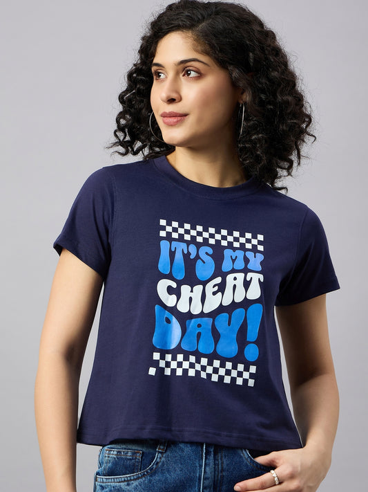 WOMEN PRINTED REGULAR FIT TSHIRT - Reprise