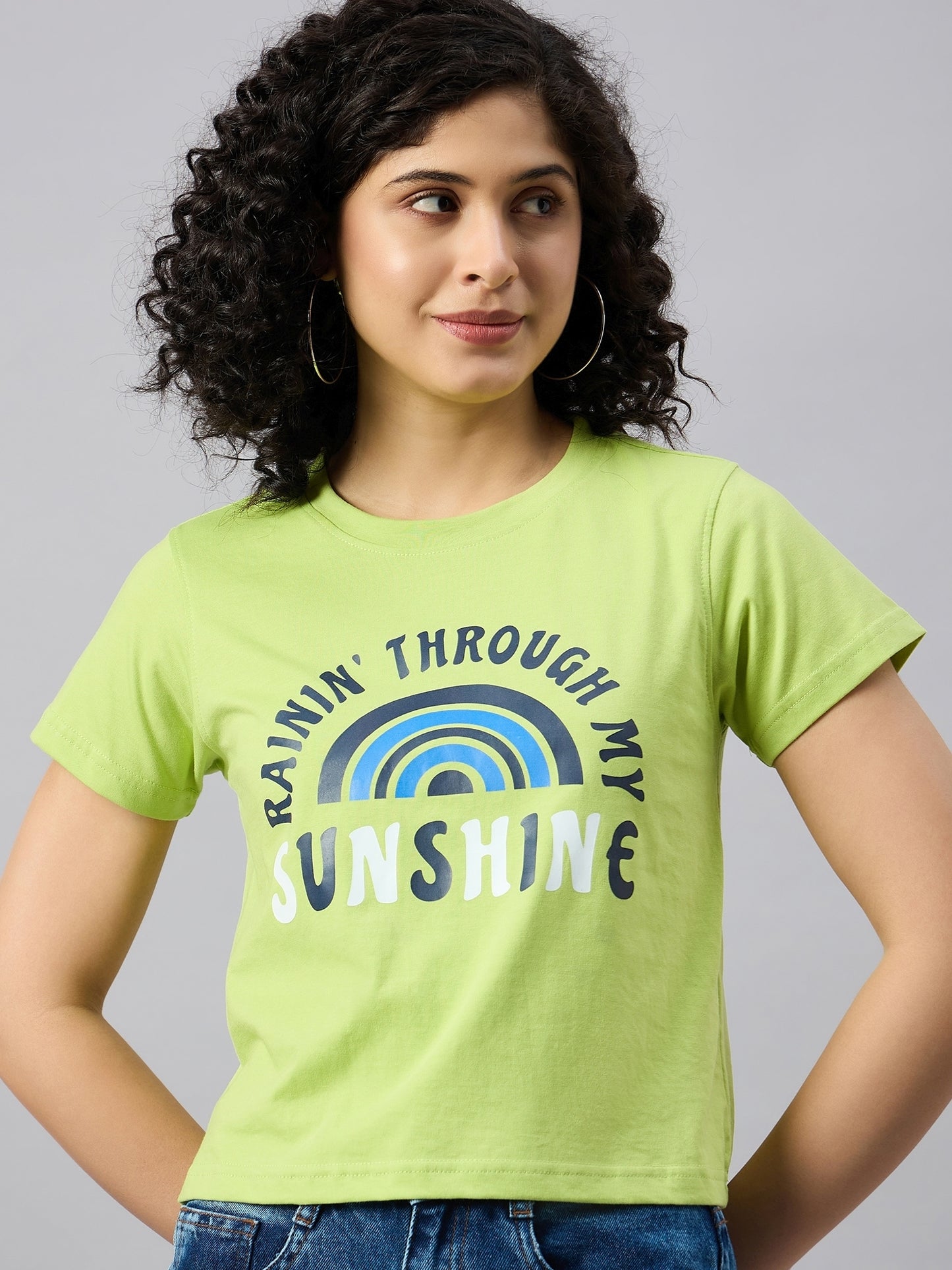WOMEN PRINTED REGULAR FIT TSHIRT - Reprise