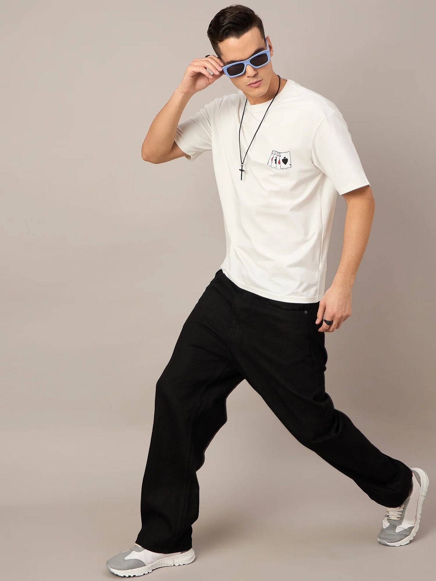 Men Printed Oversized T-shirt